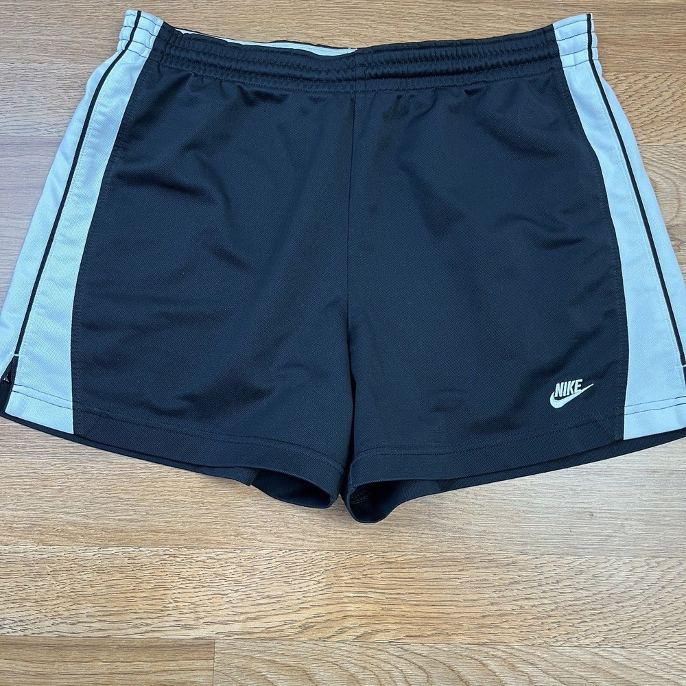 Nike Athletic Shorts Black/White Women's Size Medium Elastic Waist